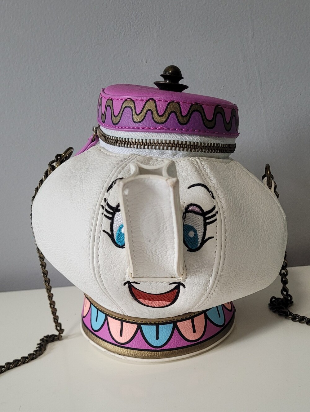 Loungefly Disney Beauty and the Beast Mrs. Potts Crossbody Bag